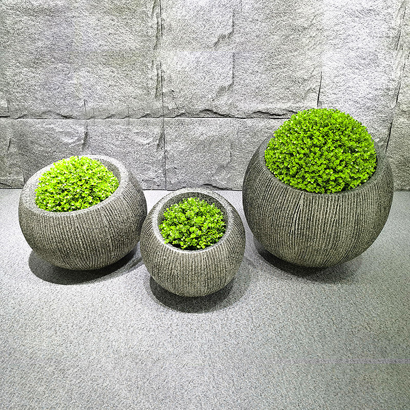 玻璃钢花盆景观艺术品落地花盆户外商场别墅酒店美陈花瓶摆件新款