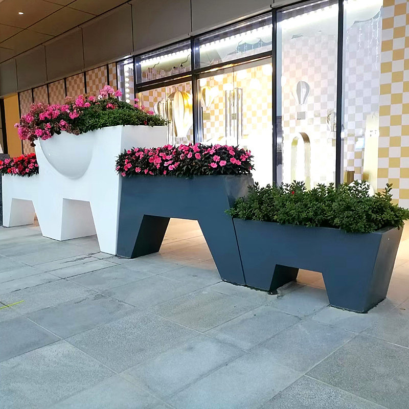玻璃钢花箱花池