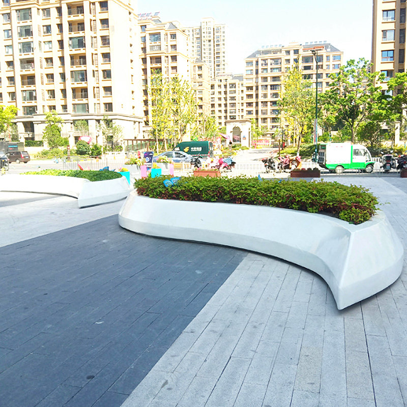 玻璃钢花池坐凳