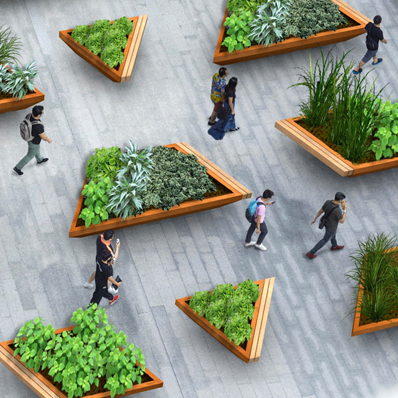 玻璃钢花池坐凳