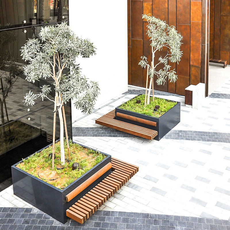 玻璃钢花池坐凳