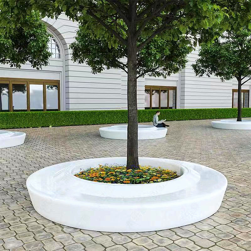 玻璃钢花池坐凳