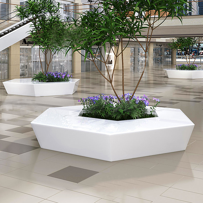 玻璃钢花池坐凳