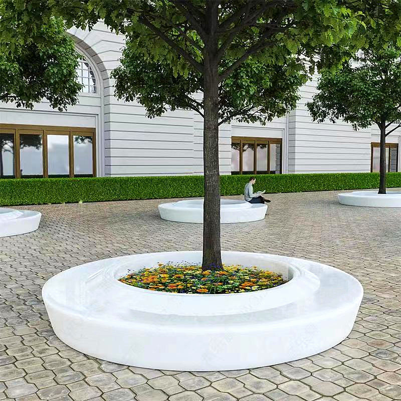 玻璃钢花池坐凳