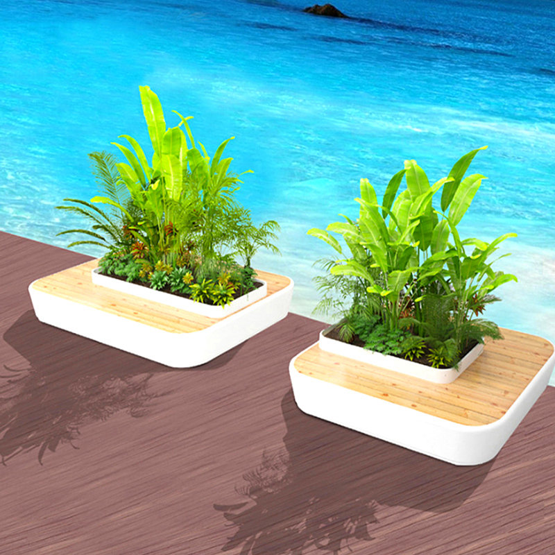 玻璃钢花池坐凳