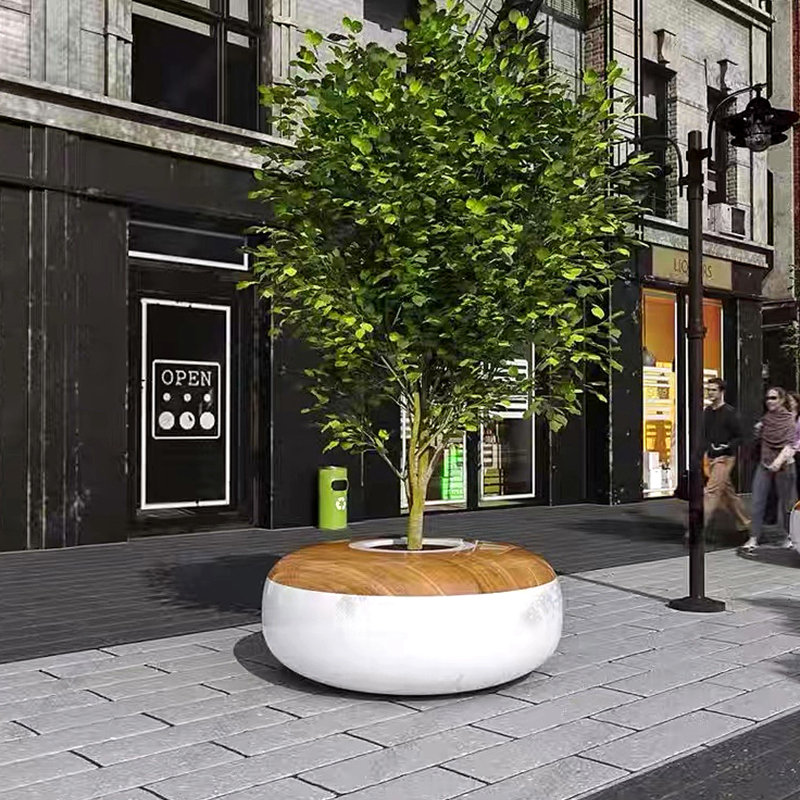 玻璃钢花池坐凳