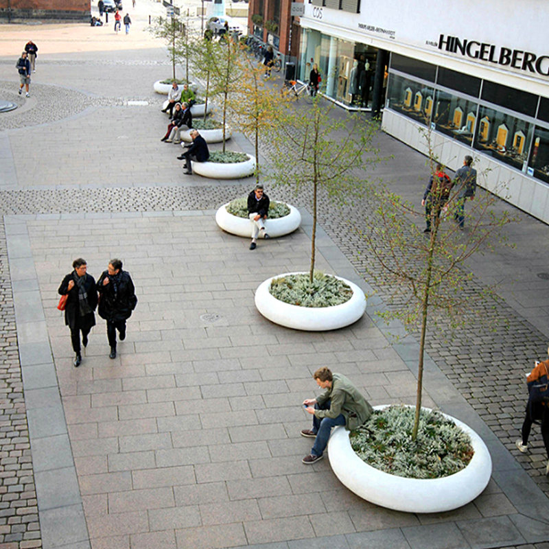 玻璃钢花池坐凳