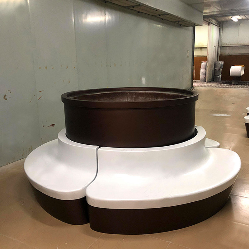 玻璃钢花池坐凳