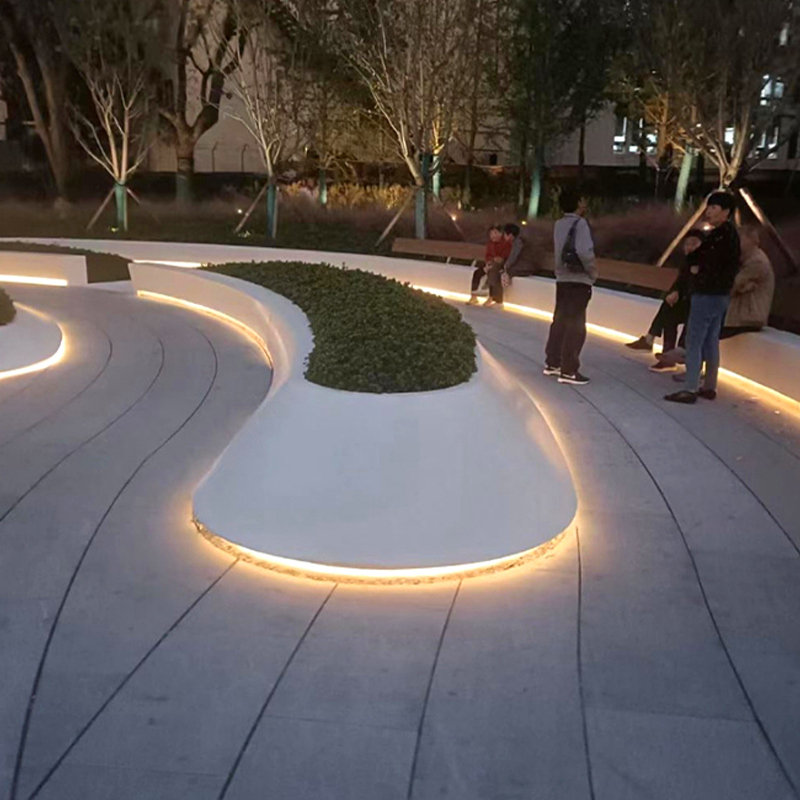 玻璃钢花池坐凳