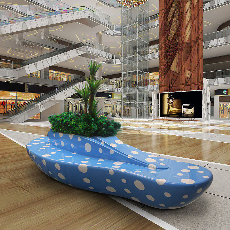 玻璃钢花池坐凳