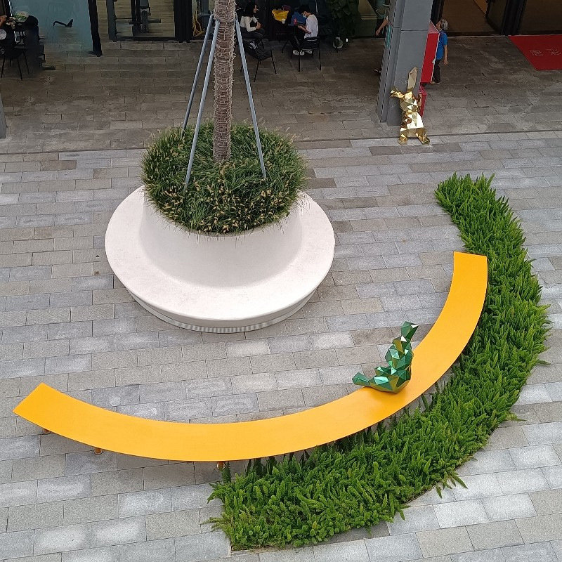 玻璃钢花池坐凳