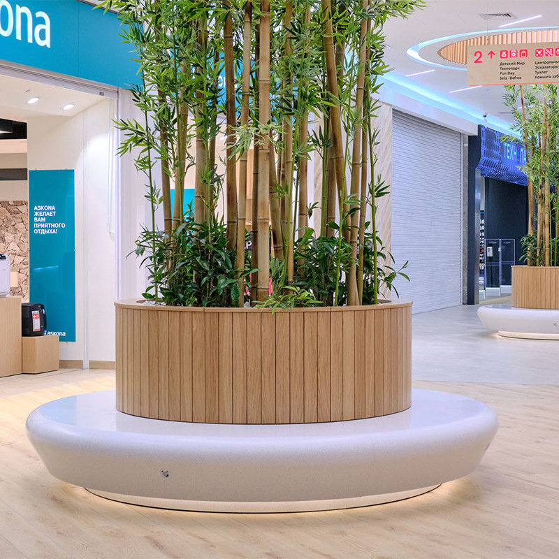 玻璃钢花池坐凳